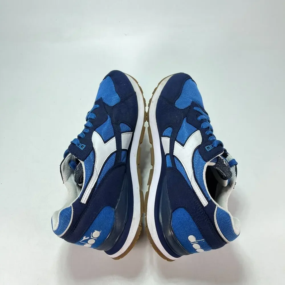 Diadora N.92 Blue White Retro Lifestyle Casual Low Top Sneakers Men's Size 12